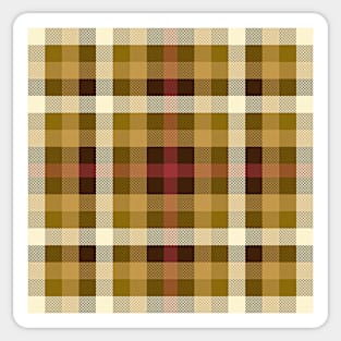 Coffee plaid Sticker